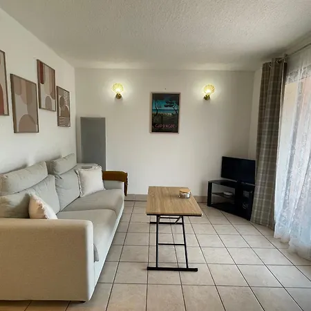 Rez-de-jardin Pinede Piscine Clim Proche Village Naturiste 230 Apartament *