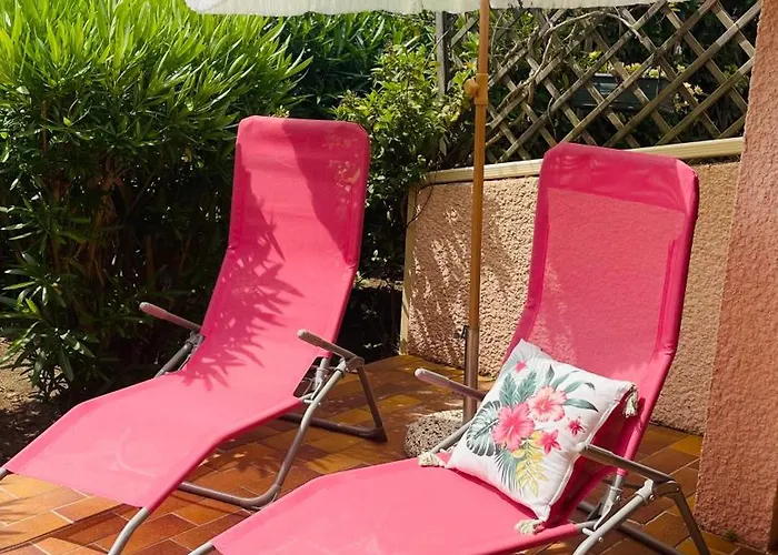 Rez-de-jardin Pinede Piscine Clim Proche Village Naturiste 230 *